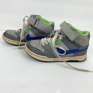 Nike Boy's Leather Gray Tie Sneakers Youth Sz 1.5